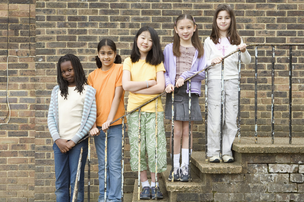 Youth on staircase