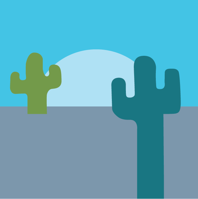 desert illustration with cactus