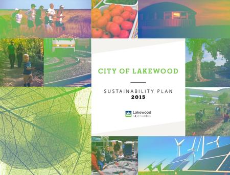 City of Lakewood Sustainability Plan