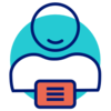 Human bust figure vector art